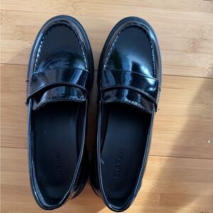 Old Navy Shiny Black Loafers